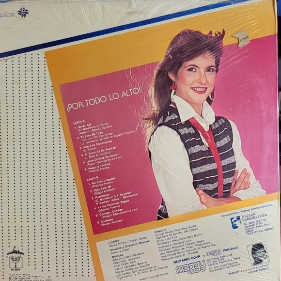 MAGGy Por todo lo alto 1980's Puerto Rico LP Latin pop SEALED